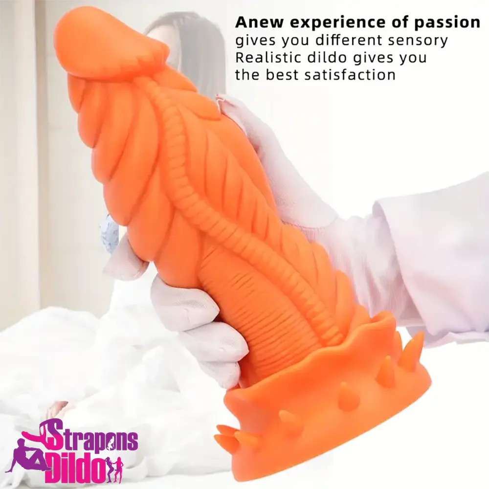 9.84in Big Monster Silicone Flexible Dragon Dildo For Female Self Pleasure Strap ons Dildo