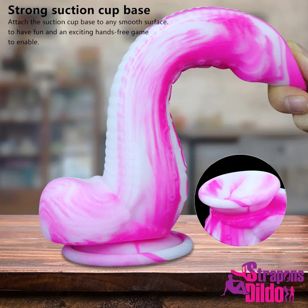 9.05in Silicone Soft Tentacle Octopus Animal Big Dildo Female Sex Toy Strap ons Dildo