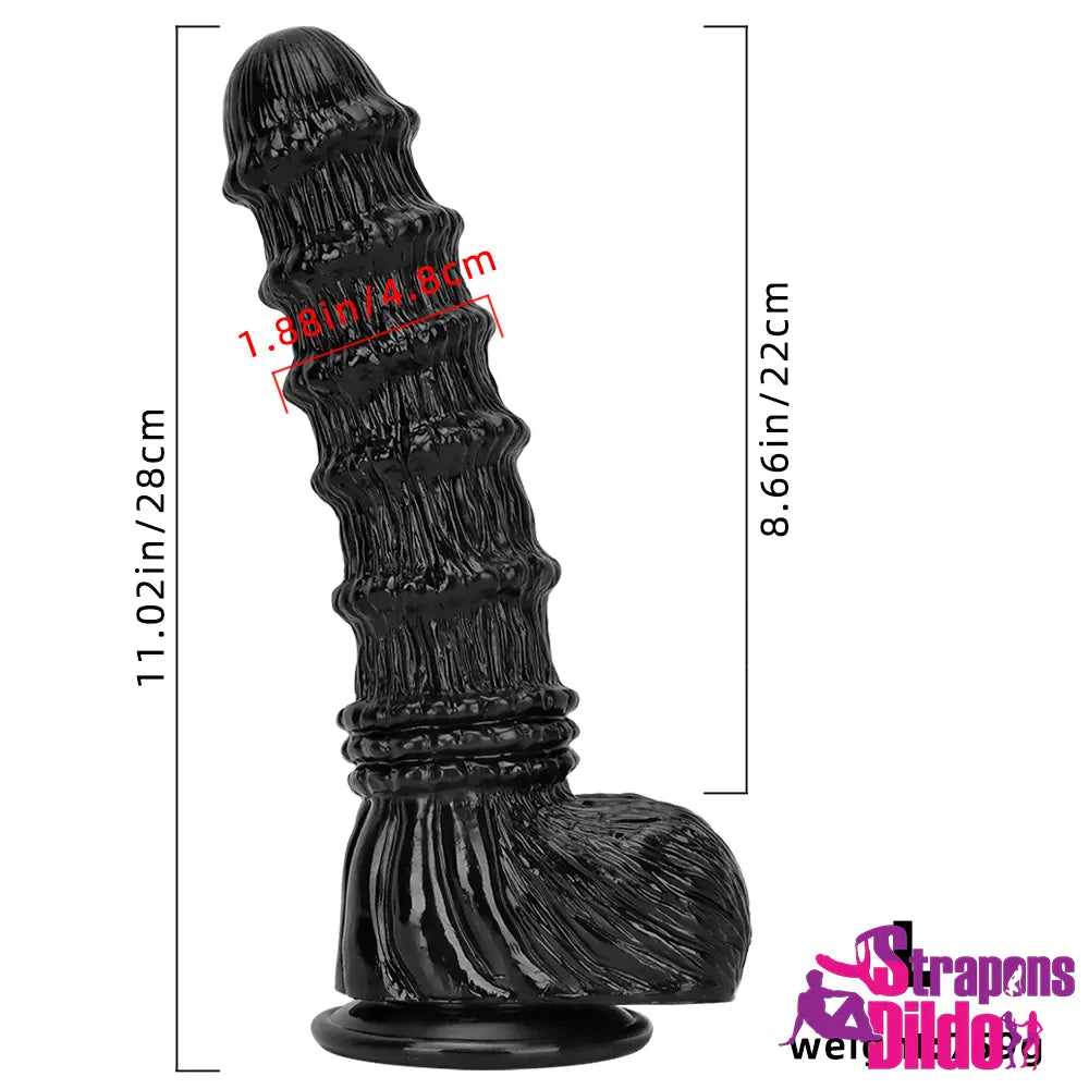 9.25in 9.64in 11.02in Big Thick Black Dildo BDSM Horse Vagina Masturbator Strap ons Dildo