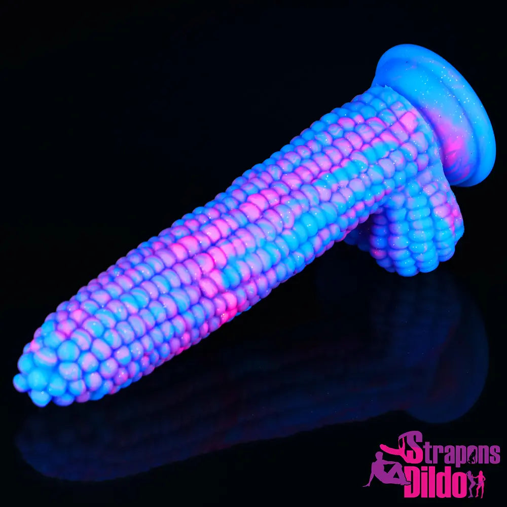 8in Silicone Soft Corn Big Dildo Sex Toy Vagina G-spot Penis Sex Toy - Strap ons Dildo