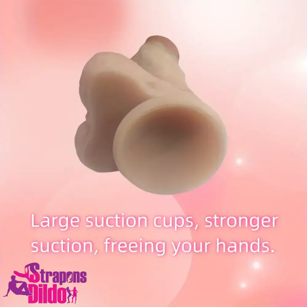 7.68in Premium Realistic Silicone Soft Dildo For G Spot Vaginal Clit Strap ons Dildo