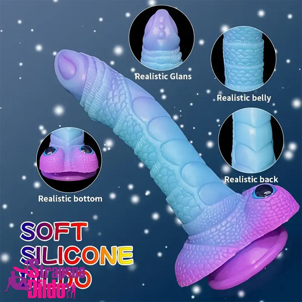 9.08in Silicone Soft Big Dragon Elephant Dildo For G-spot Women Strap ons Dildo