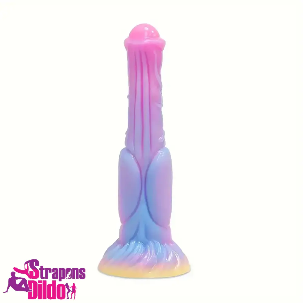 9.64in Big Silicone Soft Glowing Dildo For Stimulating Women Stimulation Strap ons Dildo