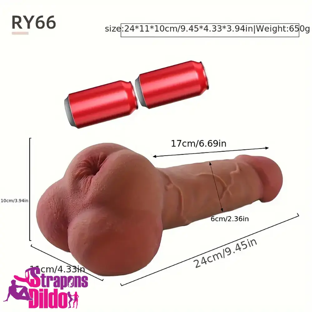 9.45in Premium Silicone Realistic Big Dildo Anal Pocket Pussy For Women Strap ons Dildo