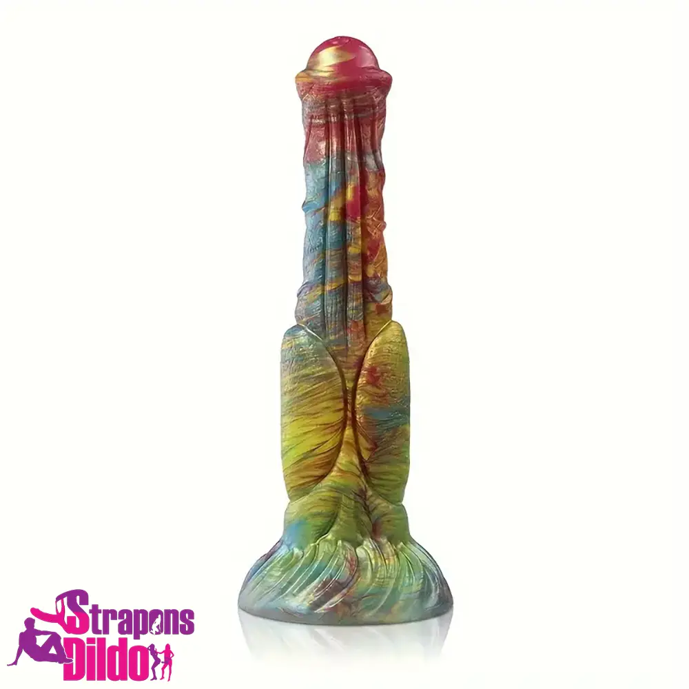 9.4in Silicone Soft Big Animal Horse Cock Dildo For G-spot Stimulation Strap ons Dildo