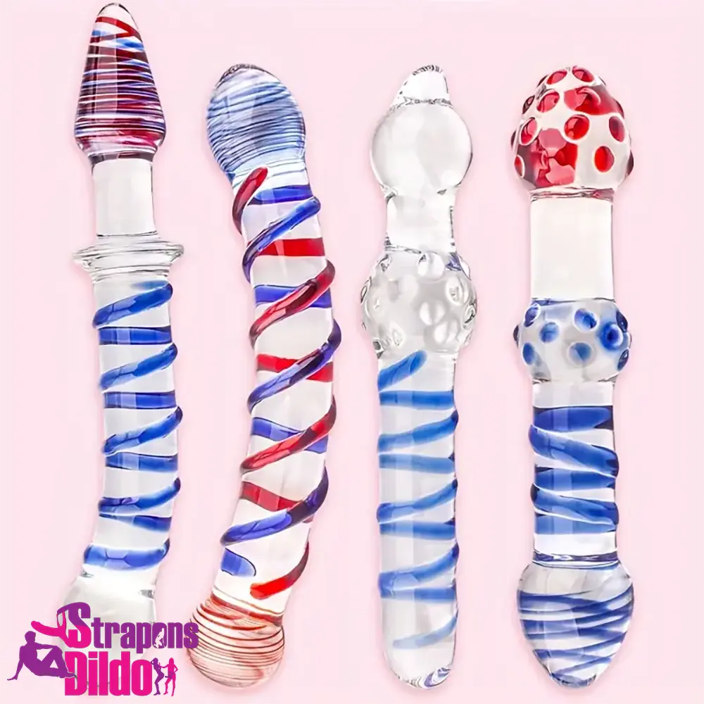 Multiple Options Glass Crystal Dildo For Women Men Couple G-spot Strap ons Dildo