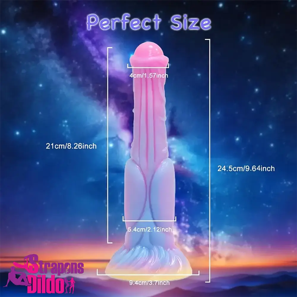 9.64in Big Silicone Soft Glowing Dildo For Stimulating Women Stimulation Strap ons Dildo