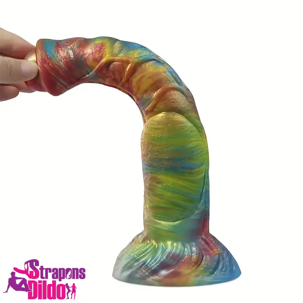 9.4in Silicone Soft Big Animal Horse Cock Dildo For G-spot Stimulation Strap ons Dildo