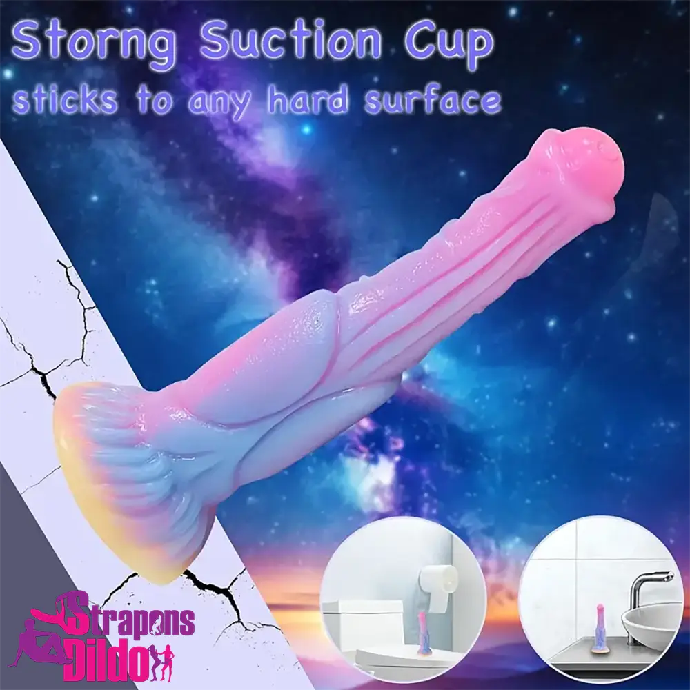 9.64in Big Silicone Soft Glowing Dildo For Stimulating Women Stimulation Strap ons Dildo