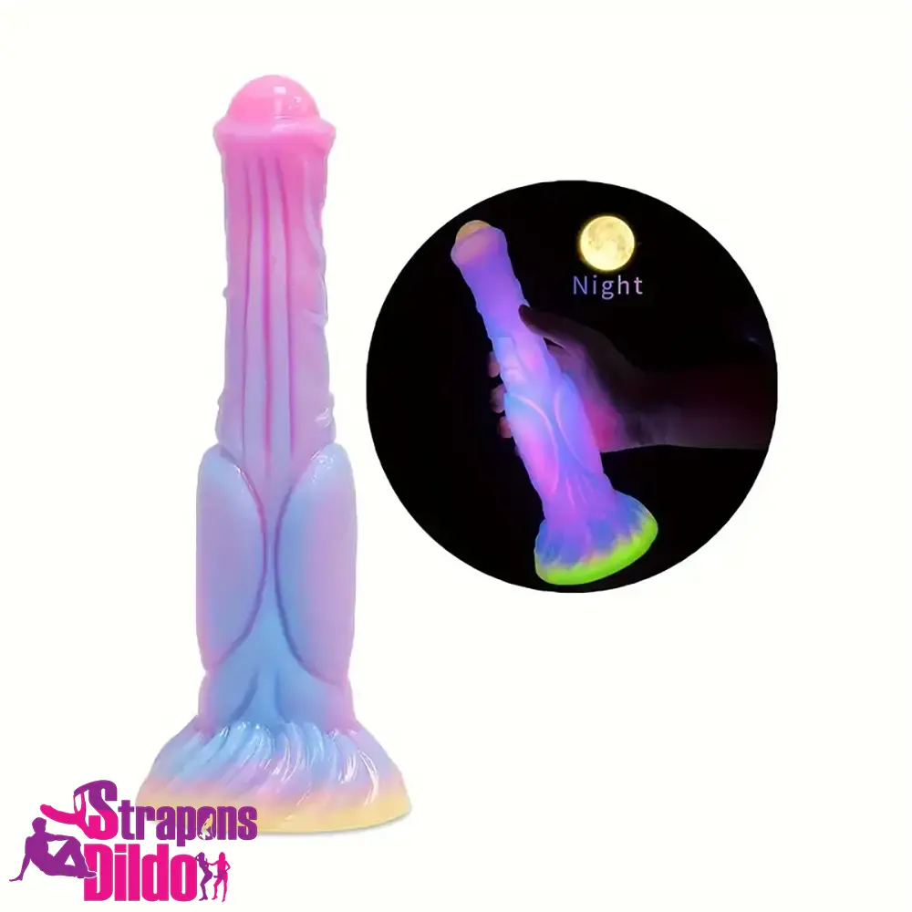 9.64in Big Silicone Soft Glowing Dildo For Stimulating Women Stimulation Strap ons Dildo