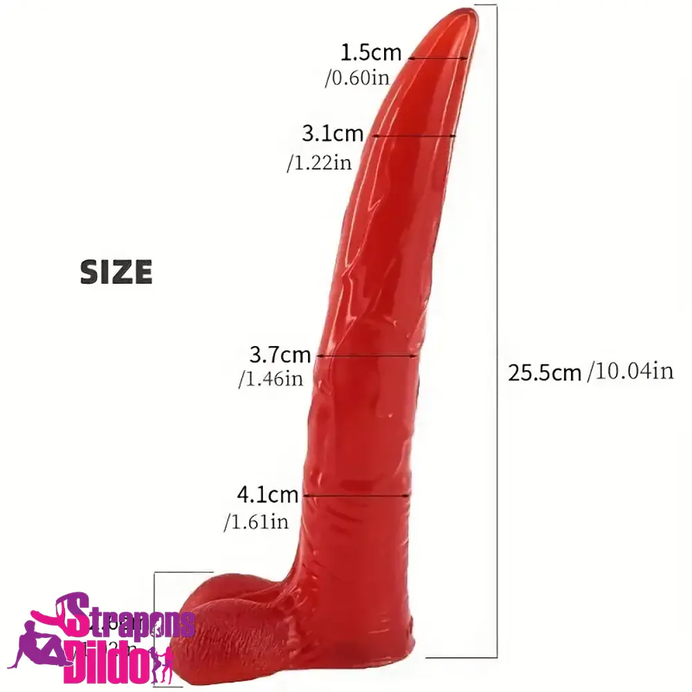 10.04in Large Animal Goat Horn Dildo For Anal Women Adult Sex Toy Strap ons Dildo