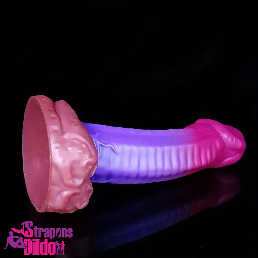 8.66in Silicone Soft Monster Dildo For Women Men G-Spot Vagina Strap ons Dildo