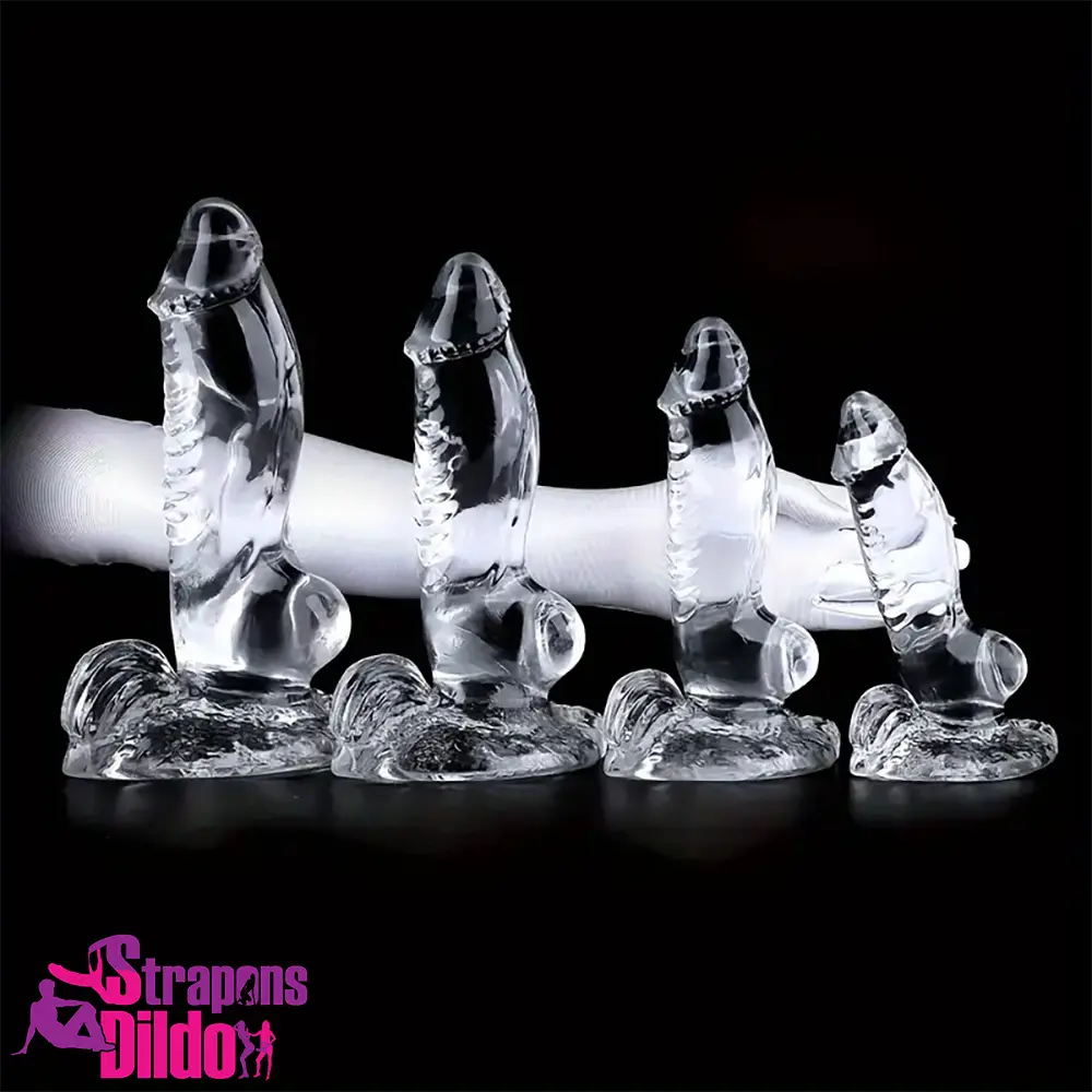 7.87in 8.86in 10.43in 11.22in Clear Soft Big Dildo For Women Clit Toy Strap ons Dildo