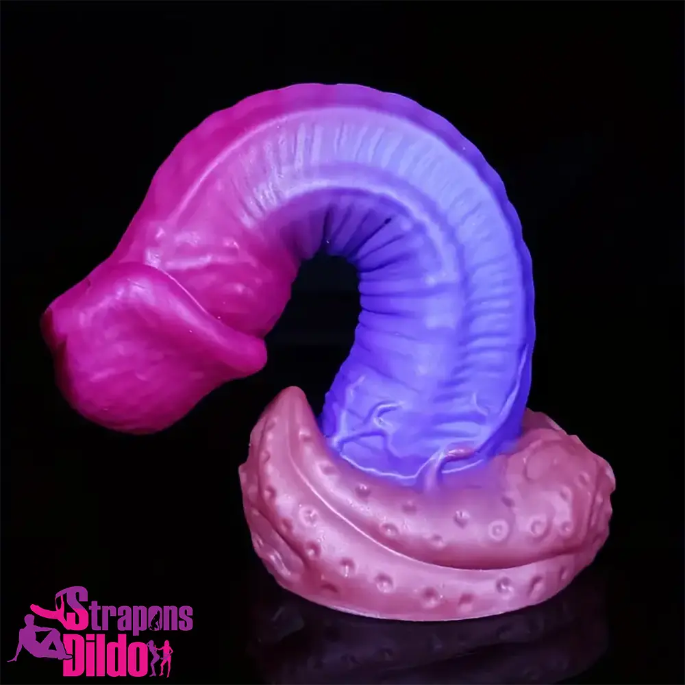 8.66in Silicone Soft Monster Dildo For Women Men G-Spot Vagina Strap ons Dildo