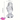 4.63in Clear Elegant Glass Crystal Dildo For Female Male Adult Sex Strap ons Dildo