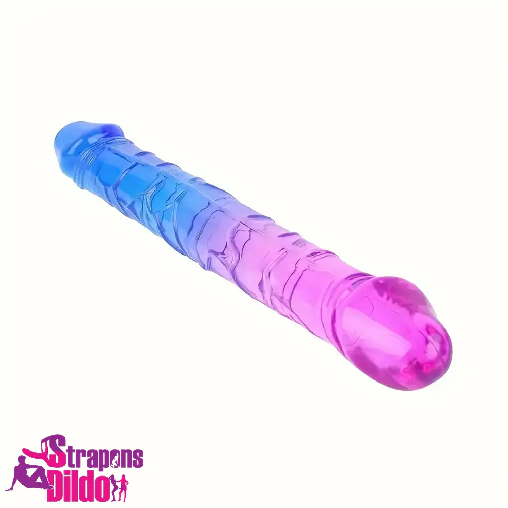 12.6in 17.32in Gradient Big Double Heads Dildo For G-Spot Penetration Strap ons Dildo