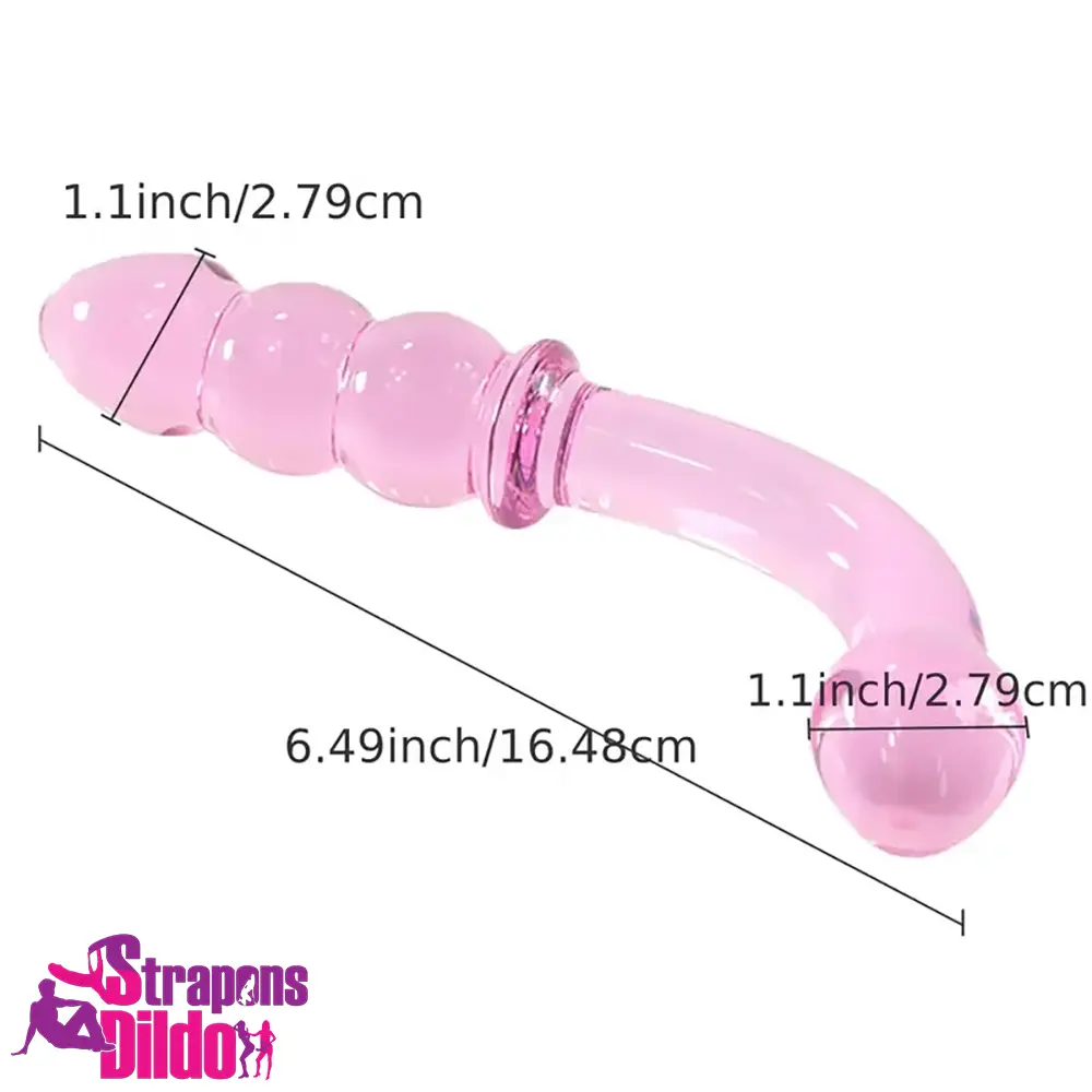 6.1in 6.3in 6.49in Glass Crystal Dildo For Female Male Clit Pleasure Strap ons Dildo