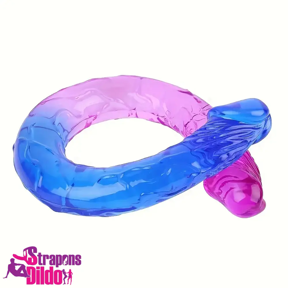 12.6in 17.32in Gradient Big Double Heads Dildo For G-Spot Penetration Strap ons Dildo