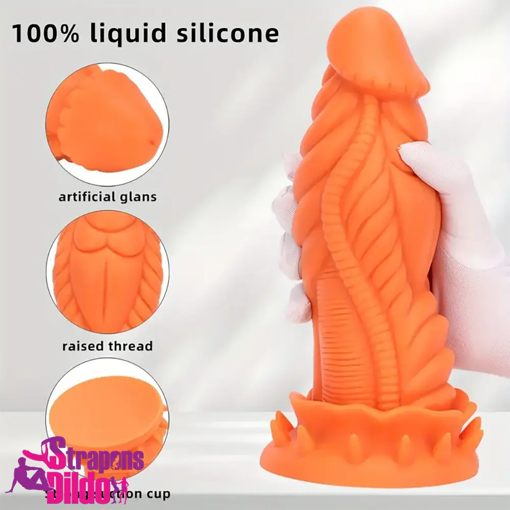 9.84in Big Monster Silicone Flexible Dragon Dildo For Female Self Pleasure Strap ons Dildo