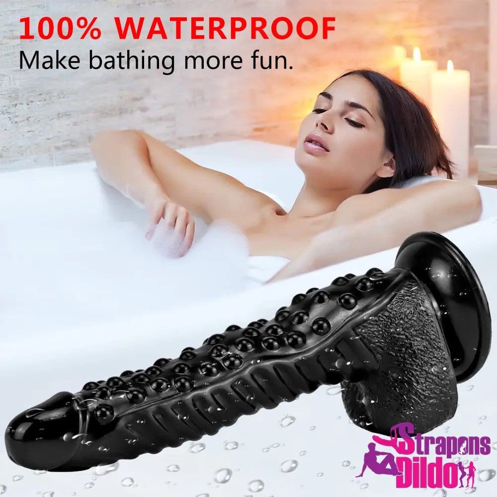 10.62in Spiked G-Spot Vagina Stimulator Big Anal Women Men Odd Dildo Strap ons Dildo