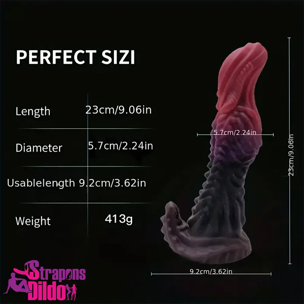 9.05in Large Odd Silicone Soft Dragon Monster Dildo For Erotic Sex Toy Strap ons Dildo