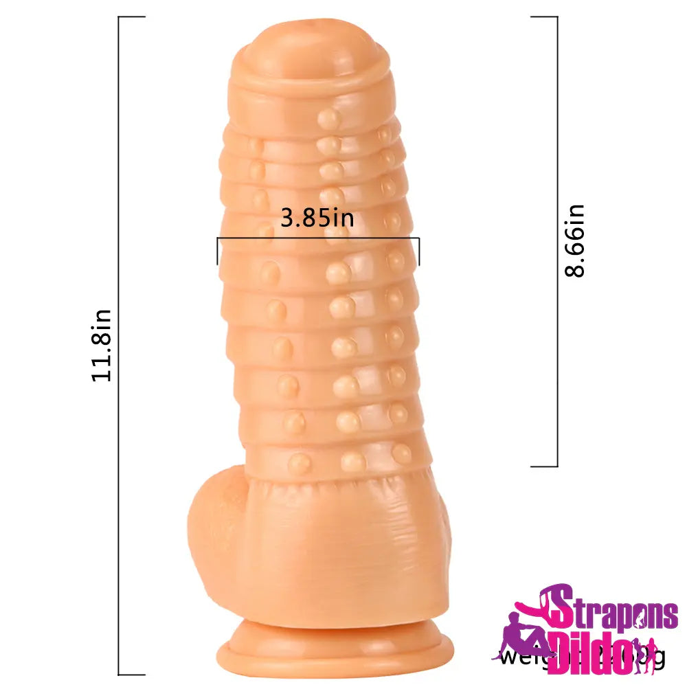 11.8in Thick Uncut Big Spiked Dildo For Vagina Masturbator Female Sex Strap ons Dildo