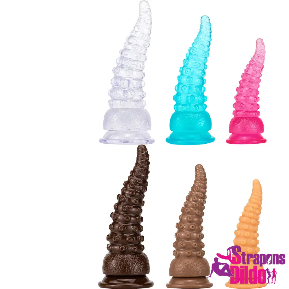 6.02in 7.05in 8.26in Tentacle Octopus Wide Animal Women Couples Dildo - Strap ons Dildo