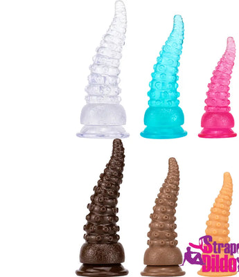 6.02in 7.05in 8.26in Tentacle Octopus Wide Animal Women Couples Dildo - Strap ons Dildo