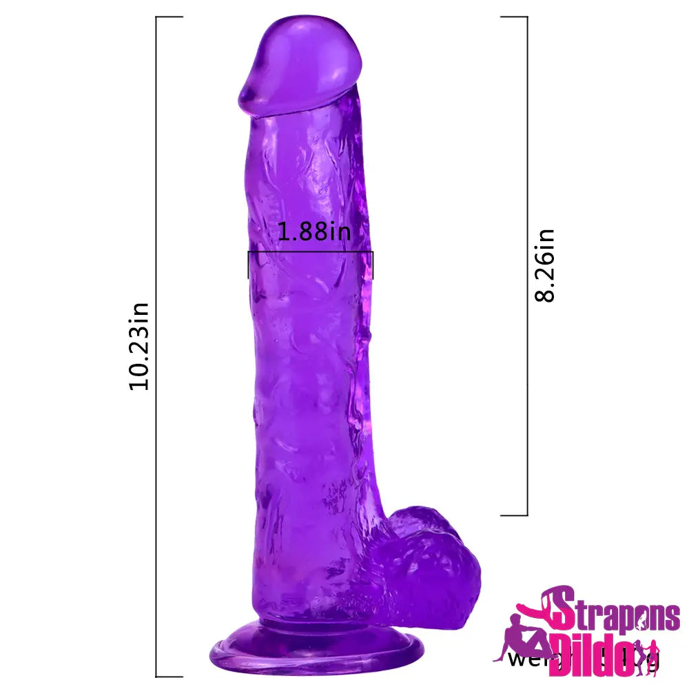 10.23in Realistic Big Penis Suction Cup Dick Dildo For Women Lesbian Strap ons Dildo