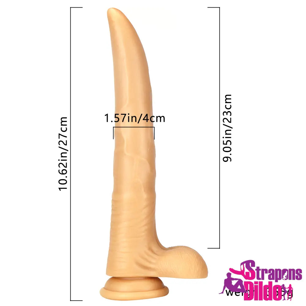 10.62in Sharp Design Thin G-Spot Vagina Stimulator Big Anal Dildo Strap ons Dildo