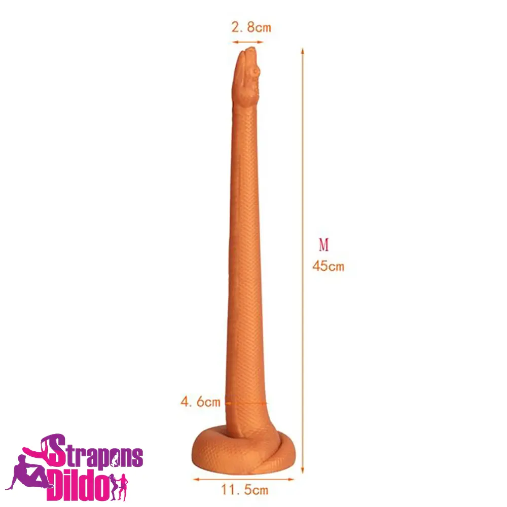 13.78in 17.72in 21.65in Long Huge Silicone Soft Snake Lifelike Dildo Strap ons Dildo