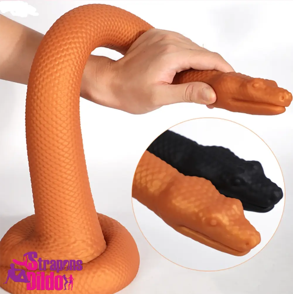 13.78in 17.72in 21.65in Long Huge Silicone Soft Snake Lifelike Dildo Strap ons Dildo