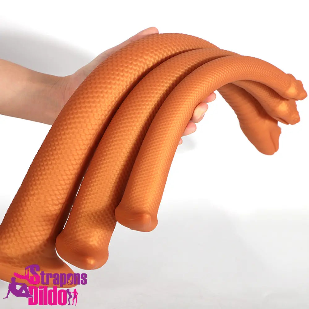 13.78in 17.72in 21.65in Long Huge Silicone Soft Snake Lifelike Dildo Strap ons Dildo