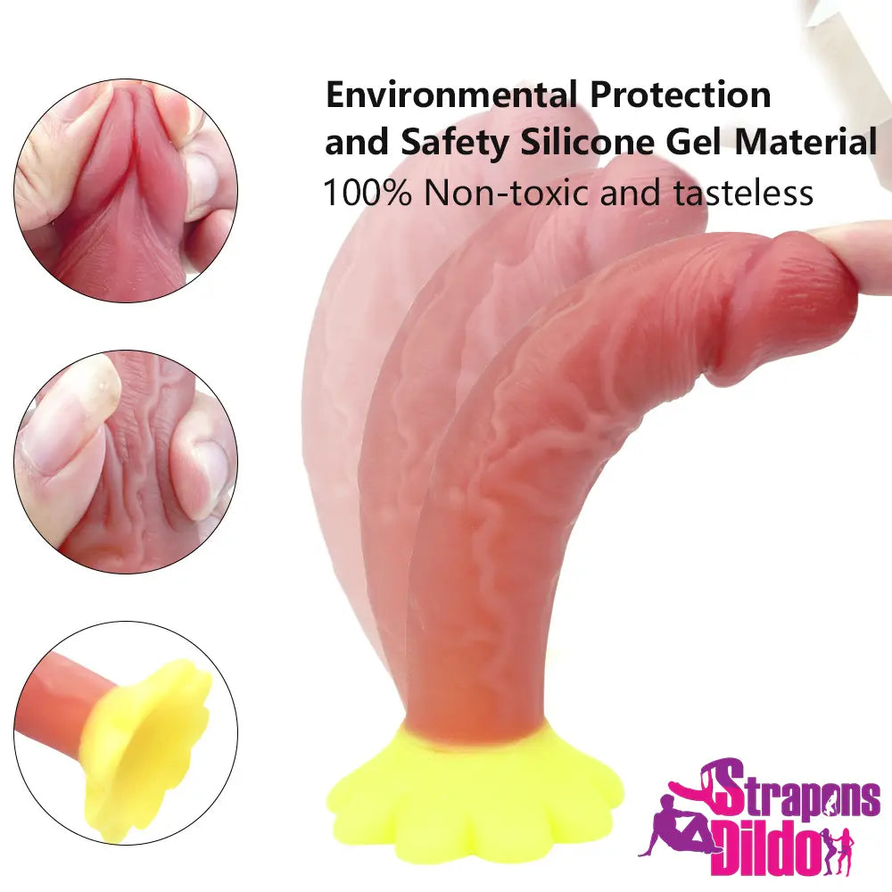 5.9in Dual Layer Silicone Small Strap on Dildo For Vagina Anus Orgasm - Strap ons Dildo