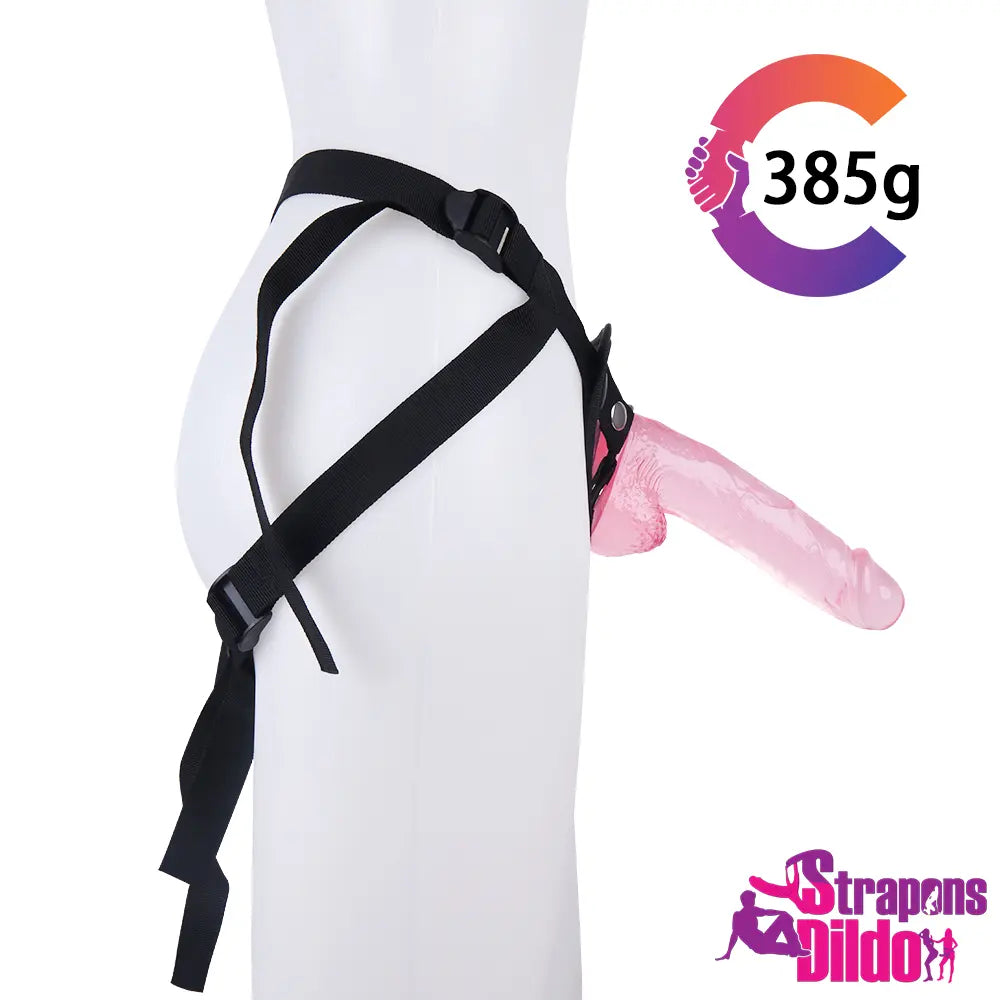 7.87in Realistic Flesh Feeling Strap On Dildo For Women And Men - Strap ons Dildo