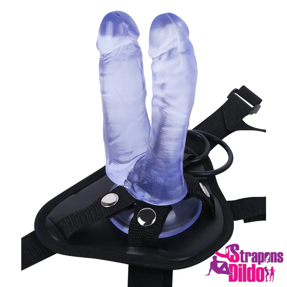 5.91in Premium Double Penetration Strap On Dildo For Women Men Sex - Strap ons Dildo