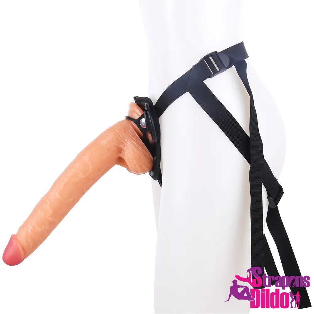 12in Realistic Skin Feeling Huge Strap On Dildo For Women Sex To - Strap ons Dildo