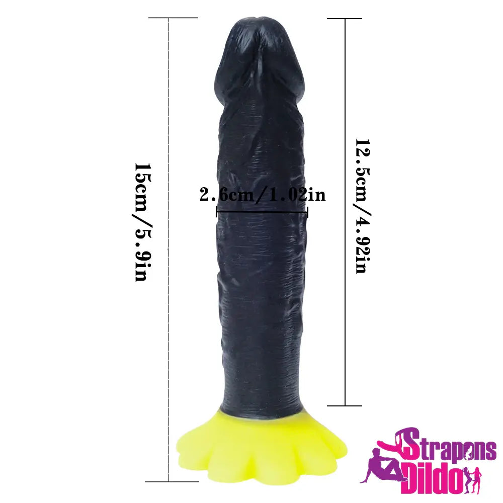 5.9in Dual Layer Silicone Small Strap on Dildo For Vagina Anus Orgasm - Strap ons Dildo