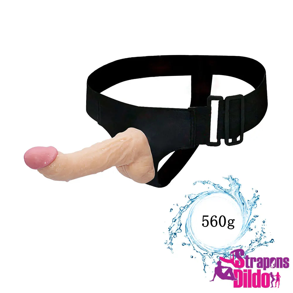 9.45in Curved Design Strap on Dildo For Women Men Stimulation - Strap ons Dildo