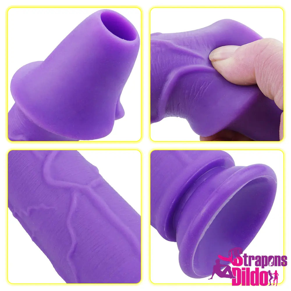 9.65in Premium Silicone Strap On Dildo For Women Fucking Toy - Strap ons Dildo