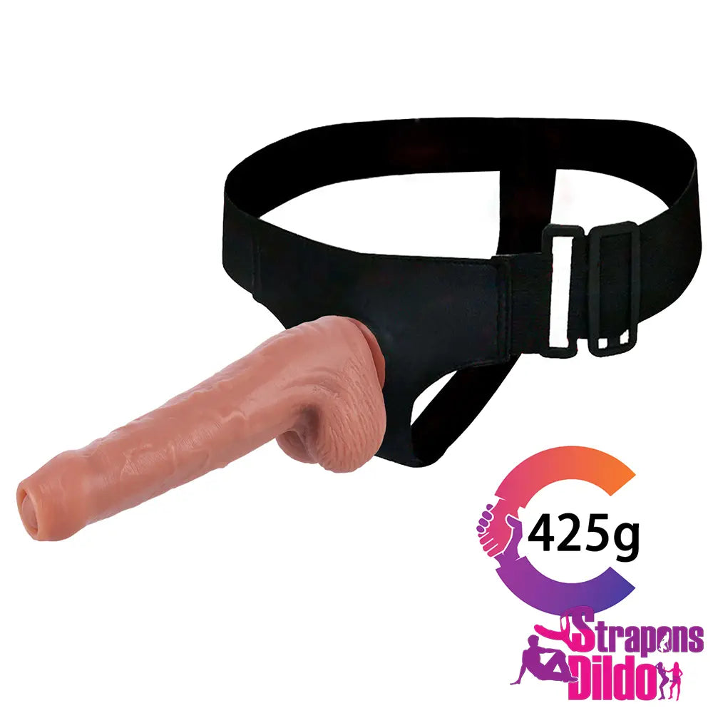 8.46in Real Big Lifelike Soft Silicone Strap On Dildo For Sex - Strap ons Dildo