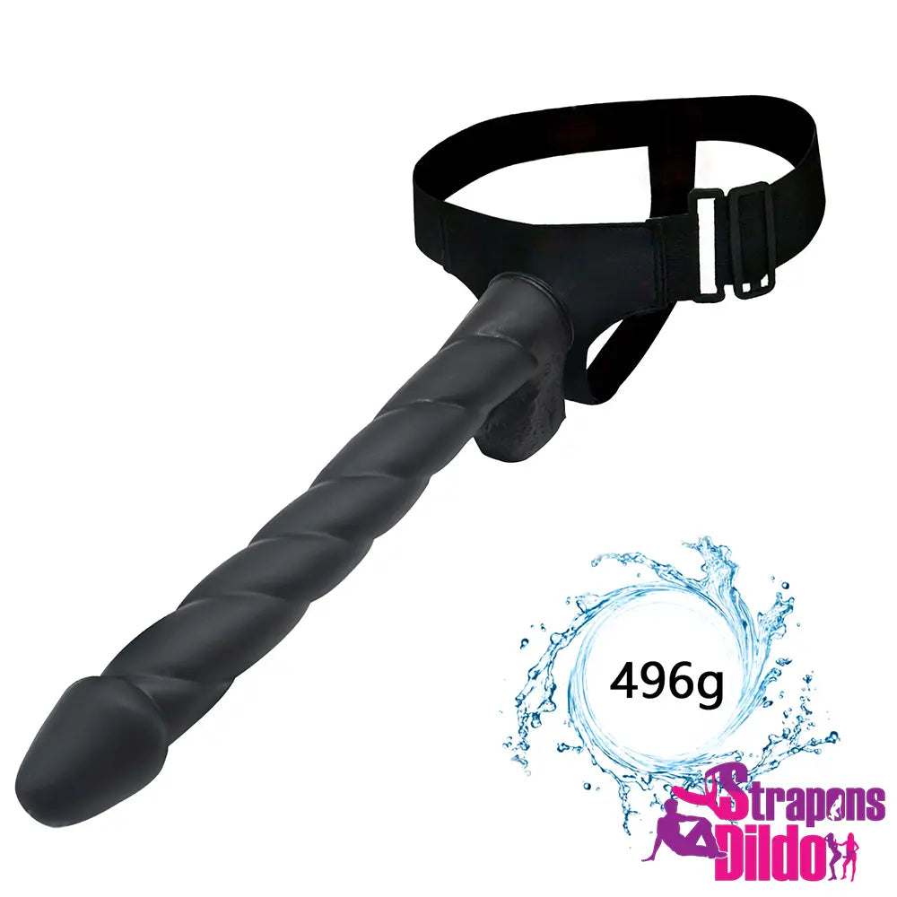 12.6in Realistic Skin Texture Long Strap on Dildo With Powerful Sucker - Strap ons Dildo