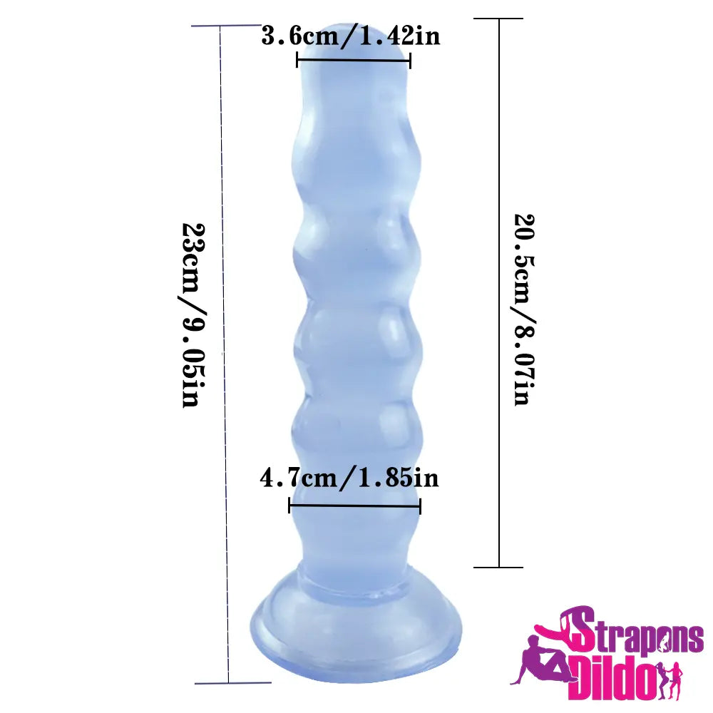 9.05in Beads Wearable Lifelike Strap On Dildo For Lesbian Toy - Strap ons Dildo