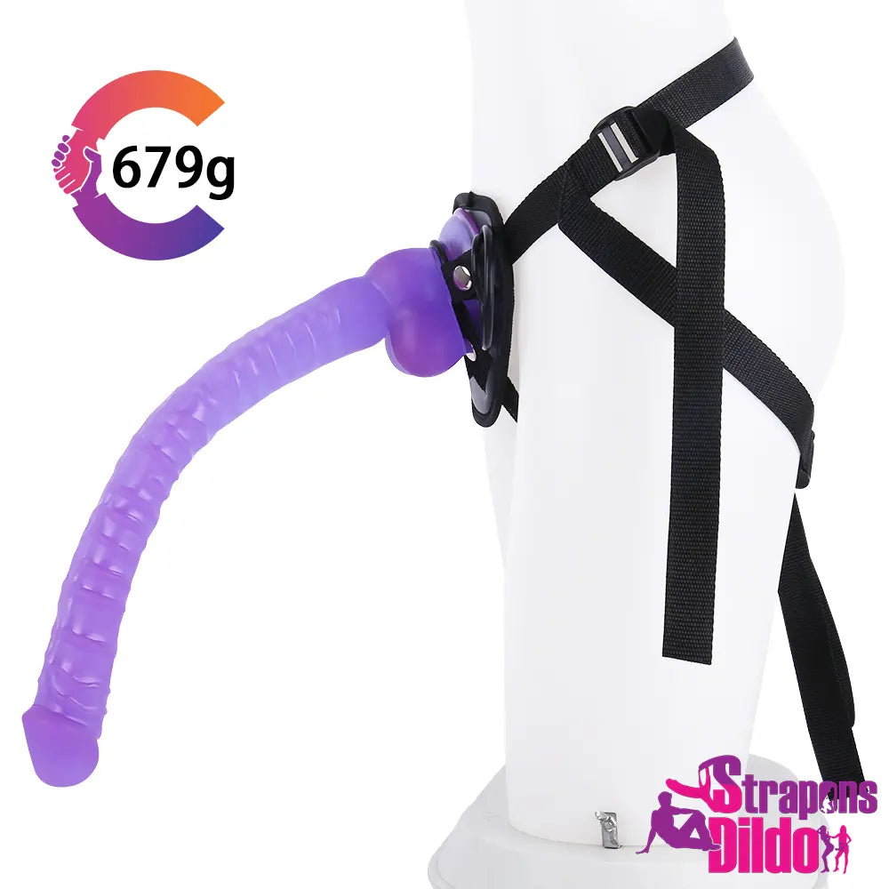 16.14in Lifelike Long Big Strap On Dildo For Anus Vagina Stimulation - Strap ons Dildo