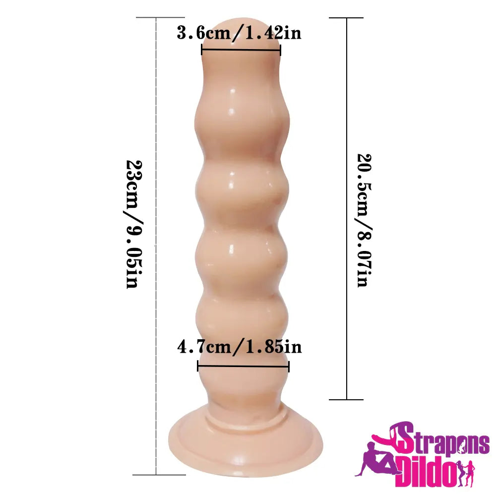 9.05in Beads Wearable Lifelike Strap On Dildo For Lesbian Toy - Strap ons Dildo