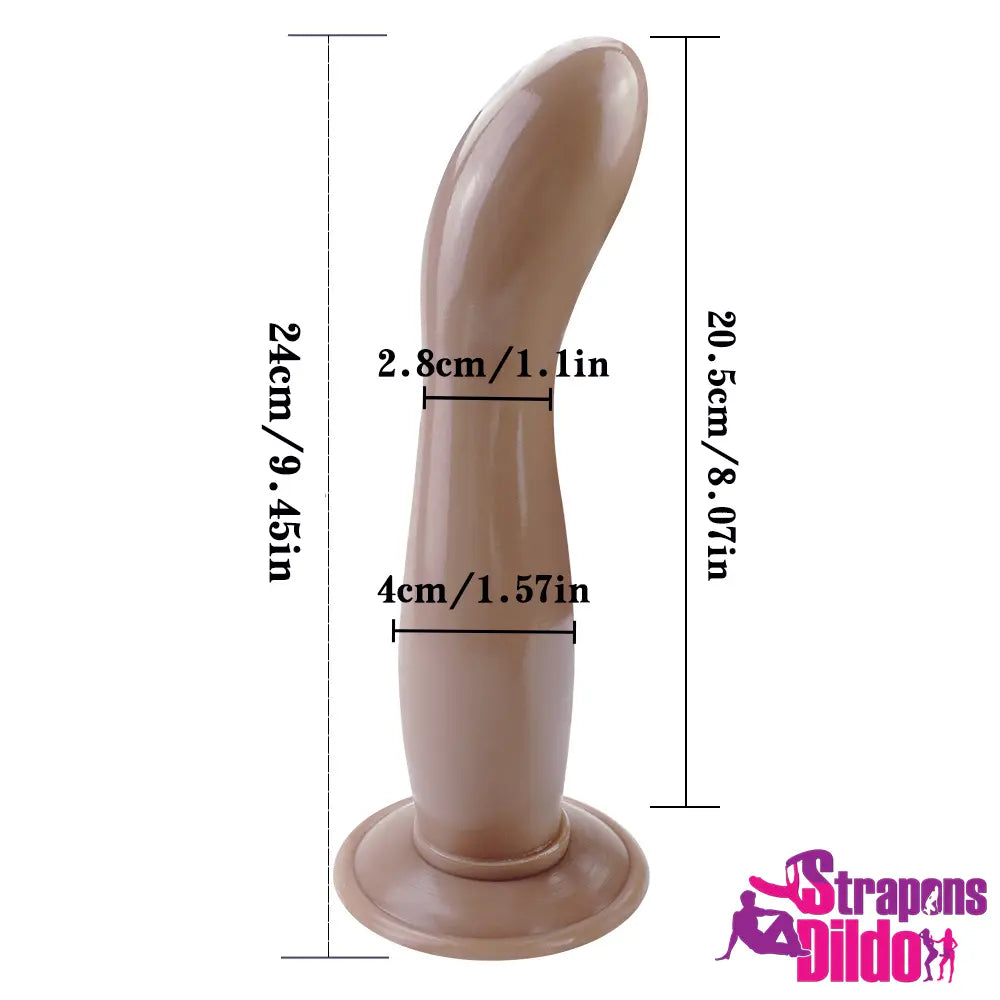 9.45in Soft Fruit Butt Plug Wearable Strap on Dildo For Masturbation - Strap ons Dildo