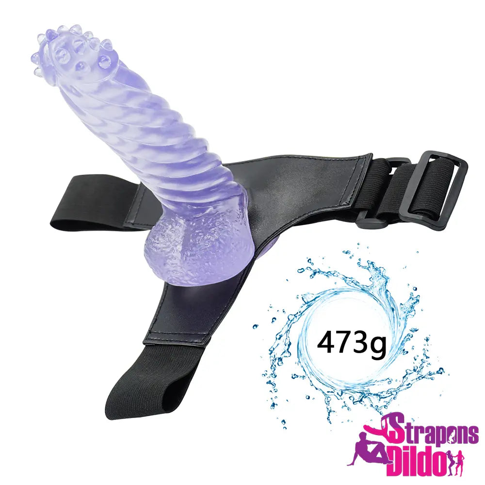 8.66in Premium Spiked Glans Strap on Dildo For Adult Women Men Sex - Strap ons Dildo