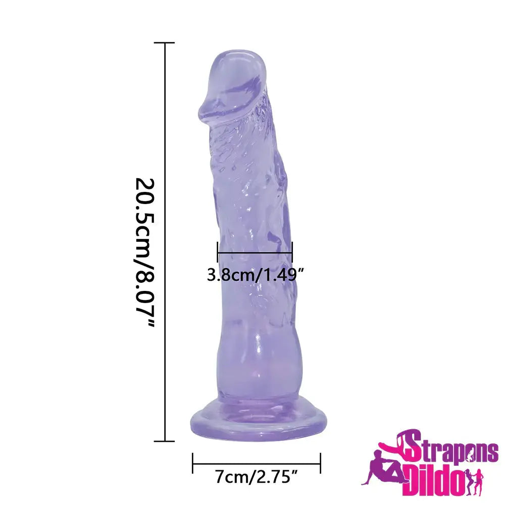 7.87in Wearable Women Using Strap on Dildo For Orgasm - Strap ons Dildo