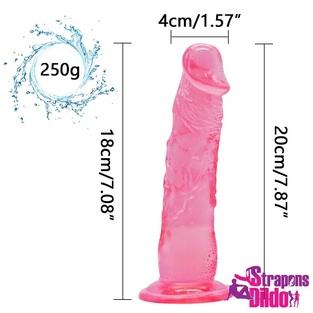 7.87in Wearable Women Using Strap on Dildo For Orgasm - Strap ons Dildo