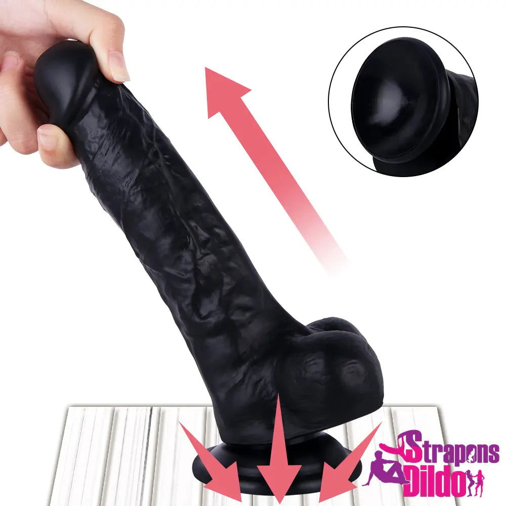 7.87in Lifelike Soft Silicone Strap On Dildo For Female Masturbation - Strap ons Dildo